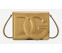 Borsa Dg Logo Bag Piccola A Tracolla - Donna Borse A Spalla E Tracolla Oro Pelle