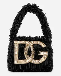 Dolce & Gabbana Borsa A Mano Dg Logo Bag - Donna Borse A Spalla E Tracolla Multicolore Viscosa Nero