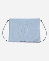 Dolce & Gabbana Borsa Dg Logo Bag A Tracolla - Donna Borse A Spalla E Tracolla Celeste Pelle Celeste