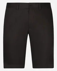 Dolce & Gabbana Bermuda In Cotone Stretch - Uomo Pantaloni E Shorts Blu Blu