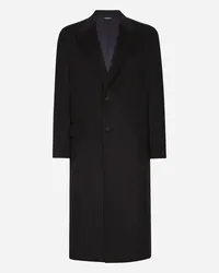 Dolce & Gabbana Cappotto Monopetto In Cashmere - Uomo Cappotti E Giubbotti Grigio Grigio