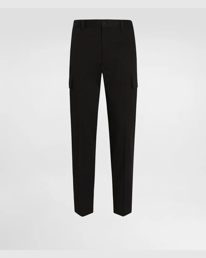 Dolce & Gabbana Pantaloni Cargo In Cotone - Uomo Pantaloni E Shorts Nero Nero