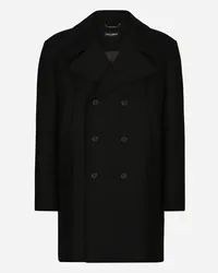 Dolce & Gabbana Wool Pea Coat - Uomo Cappotti E Giubbotti Nero Nero