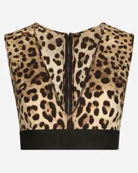 Dolce & Gabbana Top - Donna Camicie E Top Stampa Animalier Seta Leo