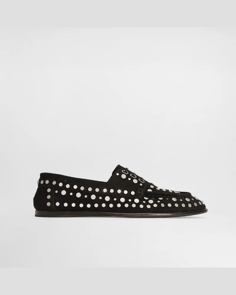 Dolce & Gabbana Derby In Crosta - Uomo Stringate Nero Nero