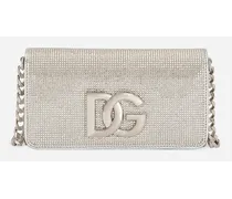 Dolce & Gabbana Clutch 3.5 - Donna Borse A Spalla E Tracolla Argento Viscosa Crystal