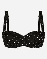 Dolce & Gabbana Reggiseno A Balconcino Stampa Pois - Donna Intimo Stampa Stampa