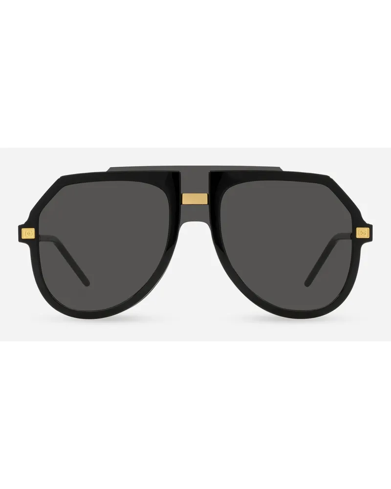 Dolce & Gabbana Occhiali Da Sole Dg Intermix - Uomo Nero Acetato Generic