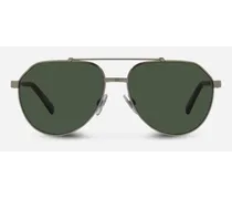 Gros Grain Sunglasses - Uomo Occhiali Da Sole Bronzo