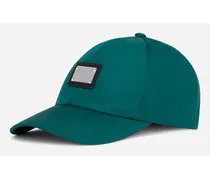Cappello Da Baseball Nylon Con Placca Logata - Uomo Cappelli E Guanti Verde
