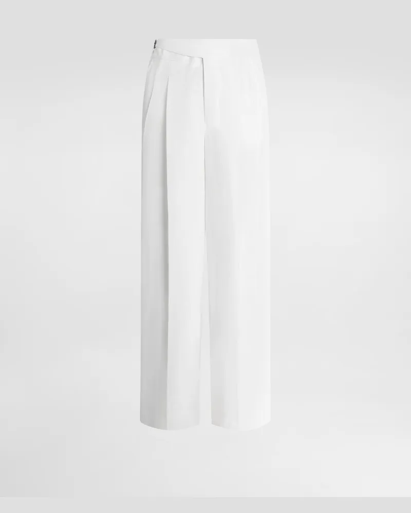 Dolce & Gabbana Pantaloni In Lino - Uomo Pantaloni E Shorts Bianco Lino Bianco