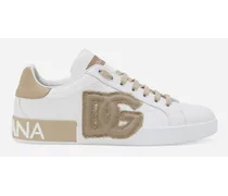 Dolce & Gabbana Sneaker Portofino In Pelle Di Vitello - Uomo Sneaker Bianco Bianco