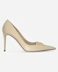 Dolce & Gabbana Décolleté In Pelle Di Vitello - Donna Décolleté E Slingback Beige Pelle Cappuccino