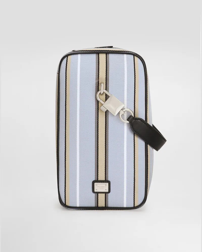 Dolce & Gabbana Borsa A Mano Lock In Tessuto Jacquard - Uomo Borse Shopping Multicolore Multicolore