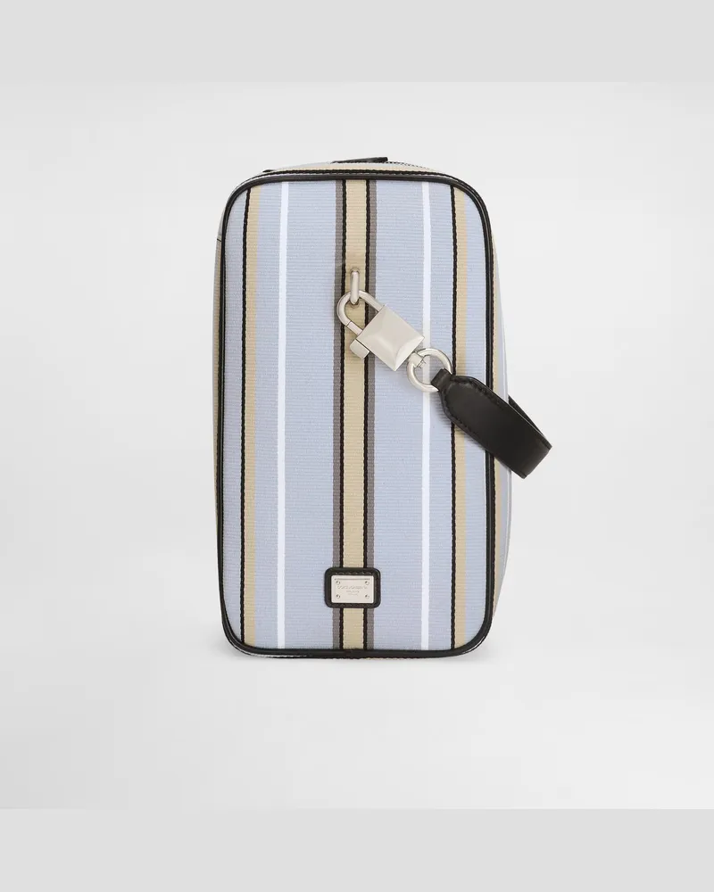 Dolce & Gabbana Borsa A Mano Lock In Tessuto Jacquard - Uomo Borse Shopping Multicolore Multicolore