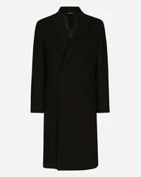 Dolce & Gabbana Cappotto Doppiopetto In Lana - Uomo Cappotti E Giubbotti Nero Lana Nero