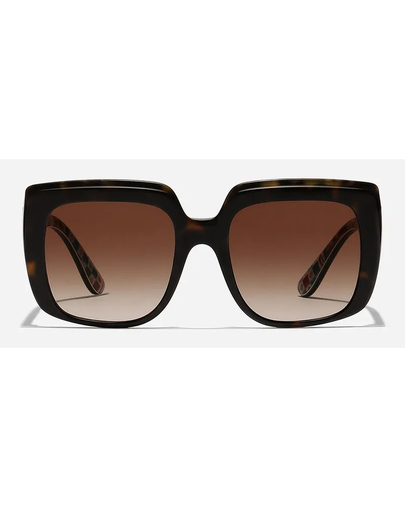 Dolce & Gabbana Occhiali Da Sole New Print - Donna Occhiali Da Sole Marrone Generic