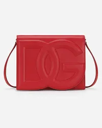 Dolce & Gabbana Borsa Dg Logo Bag A Tracolla In Pelle Di Vitello - Donna Borse A Spalla E Tracolla Rosso Pelle Rosso