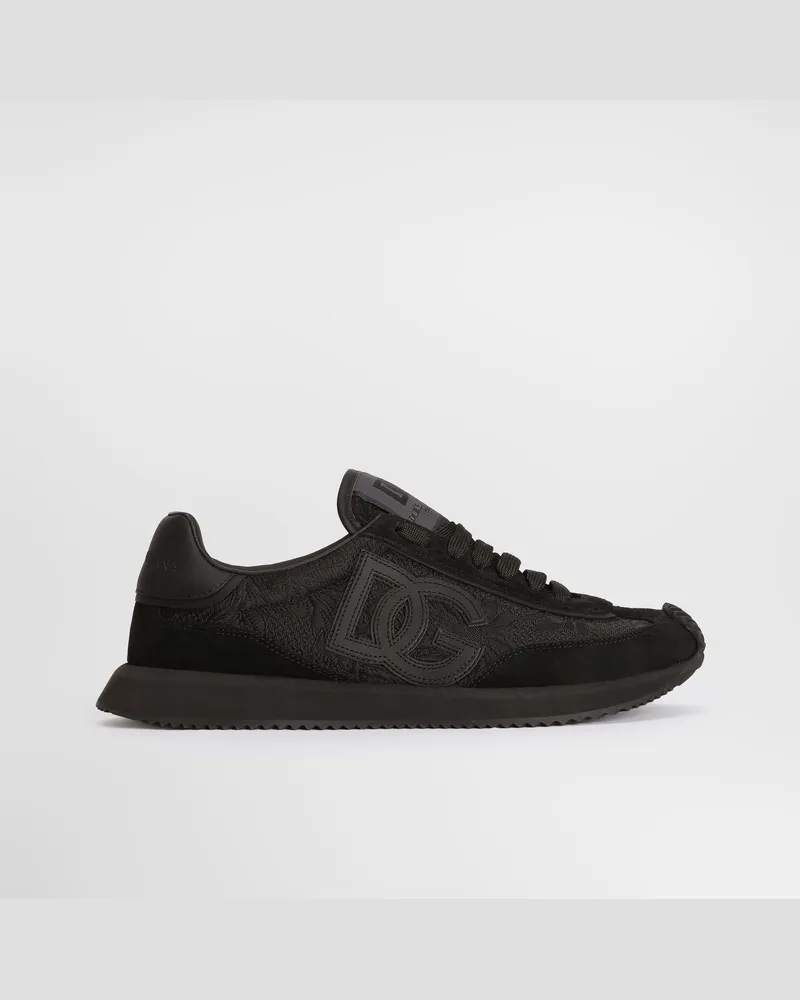 Dolce & Gabbana Sneaker Dg Cushion In Tessuto - Donna Sneaker Nero Nero