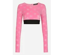 T-shirt M/lunga Giro - Donna Camicie E Top Rosa Cotone