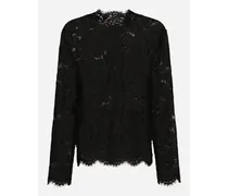 Single-breasted Lace Jacket - Donna Giacche Nero