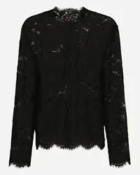 Dolce & Gabbana Single-breasted Lace Jacket - Donna Giacche E Blazer Nero Nero