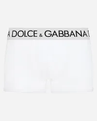 Dolce & Gabbana Boxer Cotone Bielastico - Uomo Intimo E Loungewear Bianco Cotone Bianco