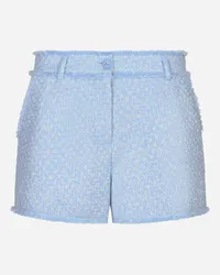 Dolce & Gabbana Shorts In Tweed Rachel - Donna Pantaloni E Shorts Azzurro Azzurro