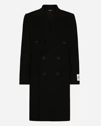 Dolce & Gabbana Cappotto Doppiopetto Lana - Uomo Cappotti E Giubbotti Nero Tessuto Nero