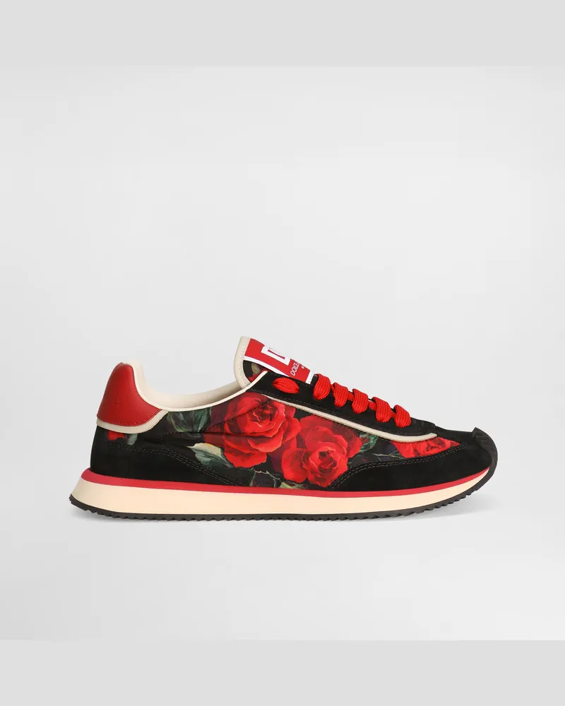 Dolce & Gabbana Sneaker Dg Cushion In Mix Materiali - Donna Sneaker Stampa Stampa