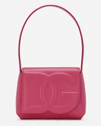 Dolce & Gabbana Dg Logo Bag Shoulder Bag - Donna Borse A Spalla E Tracolla Lilla Pelle Glicine