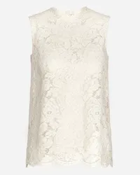 Dolce & Gabbana Top - Donna Camicie E Top Bianco Pizzo Bianco