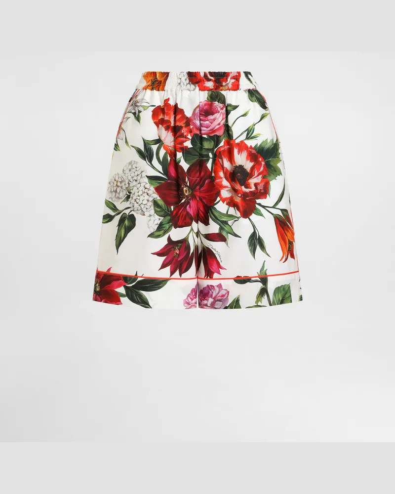 Dolce & Gabbana Shorts Stampa Fiori - Donna Pantaloni E Shorts Stampa Stampa