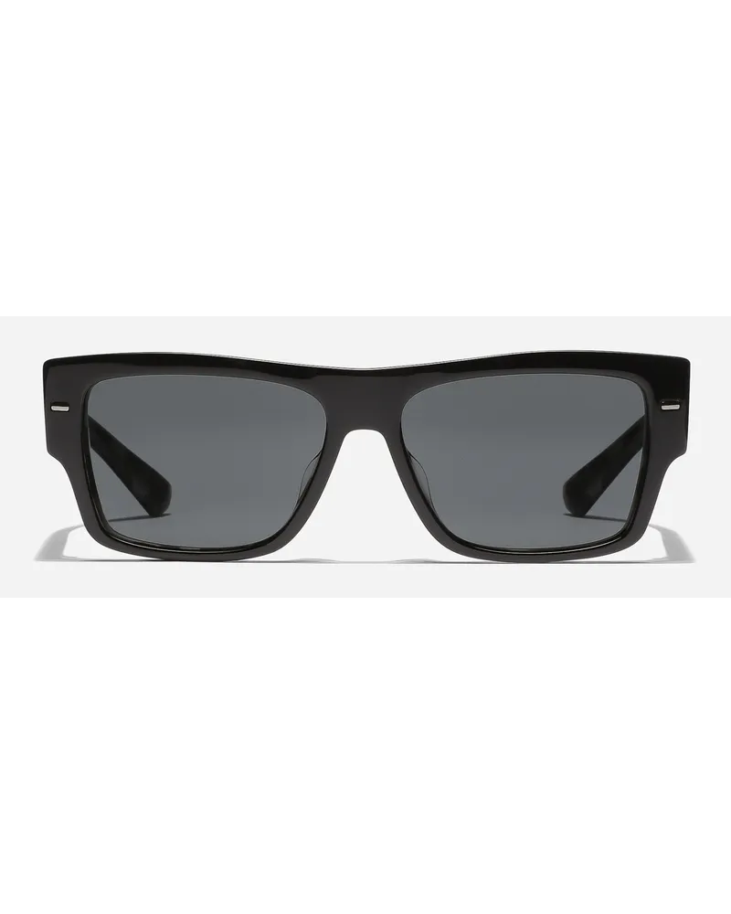 Dolce & Gabbana Occhiali Da Sole Lusso Sartoriale - Uomo Occhiali Da Sole Nero Acetato Generic