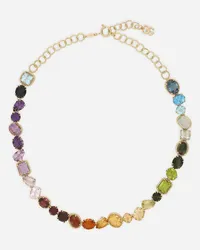 Dolce & Gabbana Necklace With Multi-colored Gems - Donna Collane Oro Oro Oro