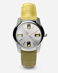 Dolce & Gabbana Watch With Alligator Strap - Donna Orologi E Cinturini Giallo Giallo