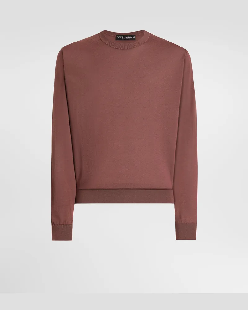 Dolce & Gabbana Pullover In Cashmere - Uomo Maglieria Lilla Lilla