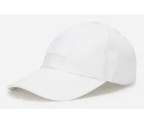 Cappello Baseball Con Placca Logata - Uomo Cappelli E Guanti Bianco