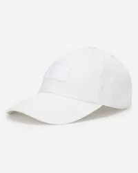 Dolce & Gabbana Cappello Baseball Con Placca Logata - Uomo Cappelli E Guanti Bianco Bianco