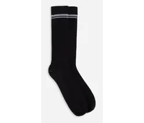 Stretch Cotton Socks With Jacquard Dg Logo - Uomo Calze Multicolore