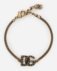 Dolce & Gabbana Bracciale A Catena Con Dg Logo - Donna Bijoux Oro Metallo Oro