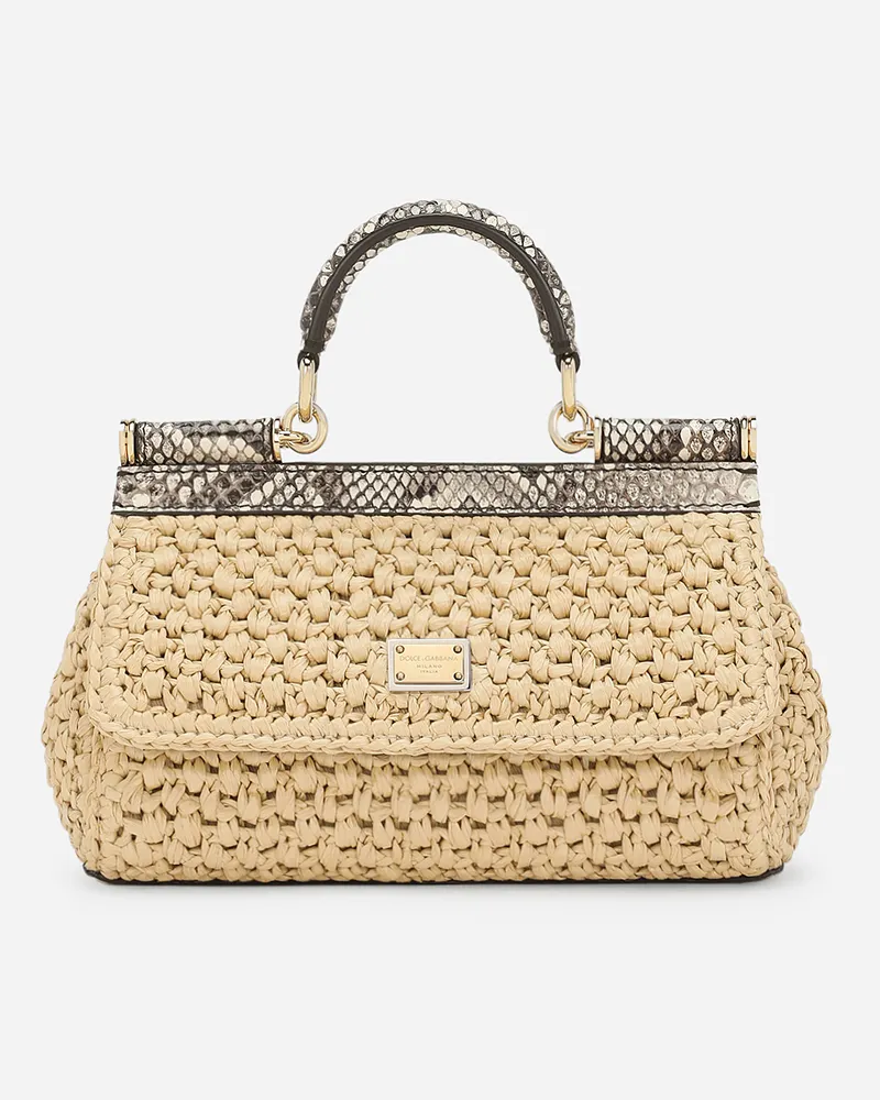 Dolce & Gabbana Borsa A Mano Sicily Piccola - Donna Borse A Mano Neutro Neutro