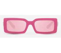 Dg Bella Sunglasses - Donna Occhiali Da Sole Rosa Metallico Acetato
