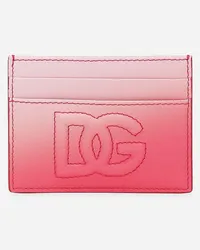 Dolce & Gabbana Portacarte Dg Logo - Donna Portafogli E Piccola Pelletteria Rosa Rosa