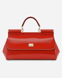 Dolce & Gabbana Borsa A Mano Sicily Piccola - Donna Borse A Mano Rosso Pelle Rosso