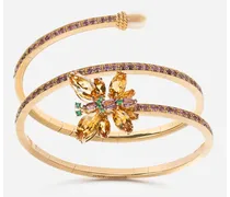 Dolce & Gabbana Bracciale Spring In Oro Giallo Con Castoni A Farfalla - Donna Bracciali Oro Oro Oro