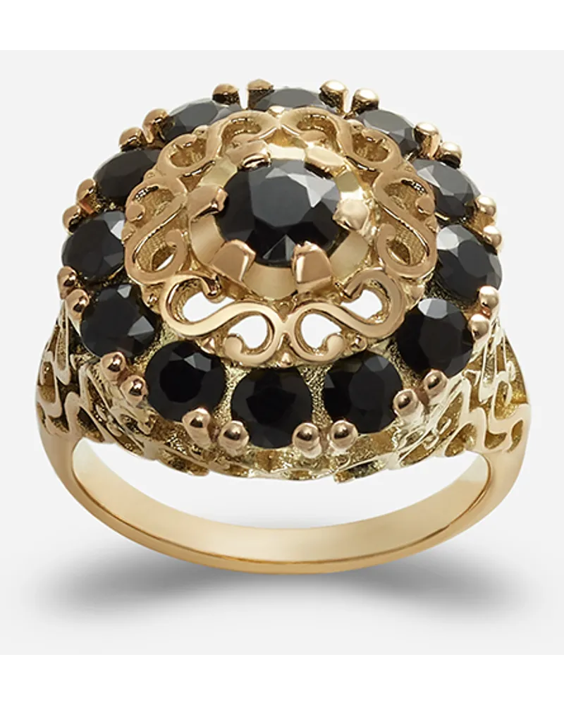 Dolce & Gabbana Anello A Rosone Con Zaffiri - Donna Jewelry Oro Oro