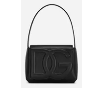 Borsa A Spalla Dg Logo Bag - Donna Borse A Spalla E Tracolla Nero Pelle