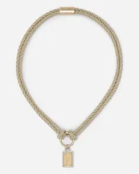 Dolce & Gabbana Collana Cordino "marina" - Uomo Bijoux Beige Metallo Beige