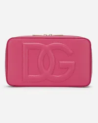 Dolce & Gabbana Camera Bag Logo Piccola In Pelle Di Vitello - Donna Borse A Spalla E Tracolla Lilla Pelle Glicine